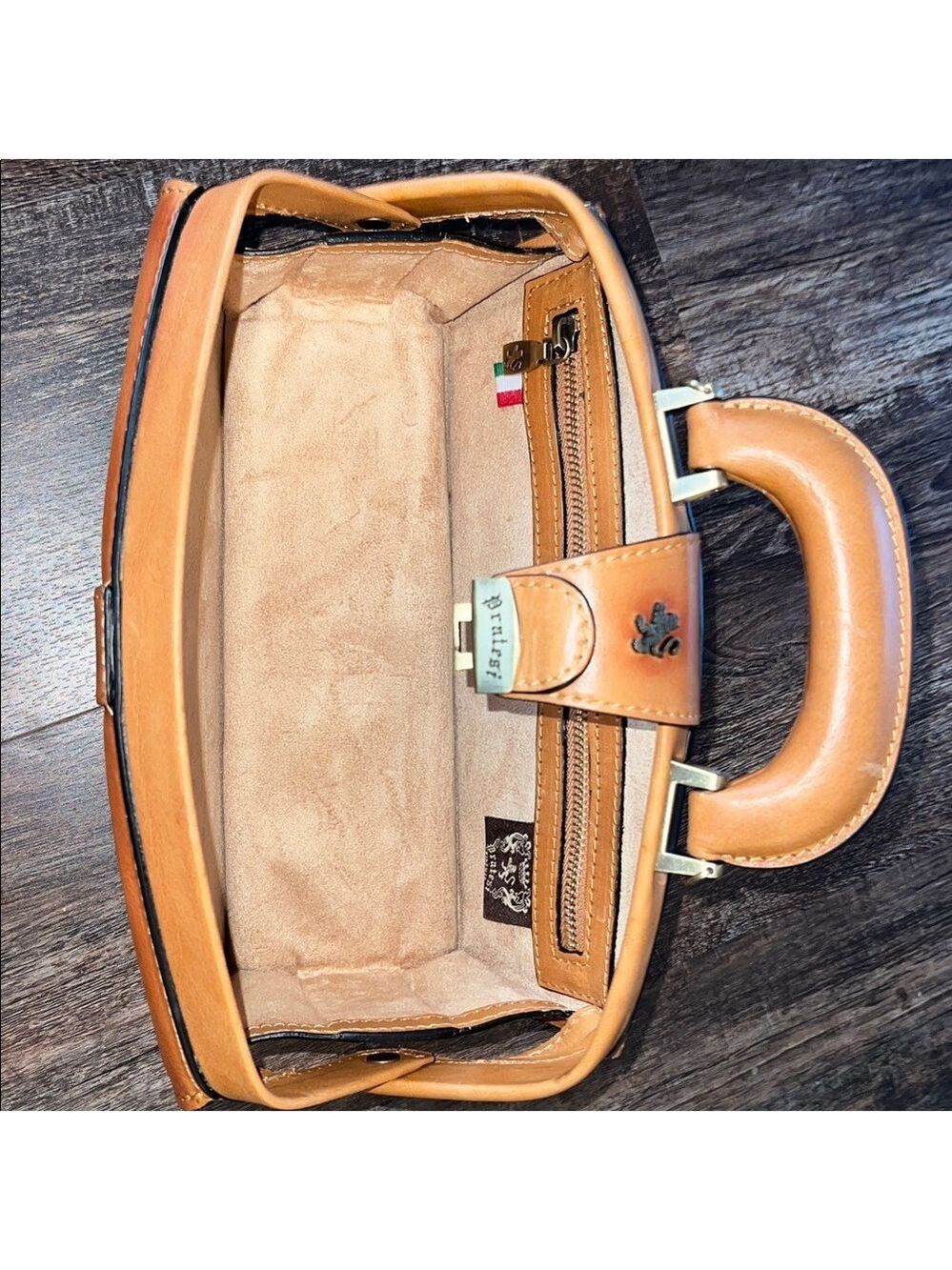 Pratesi Brown Leather Satchel - Picture 4 of 11